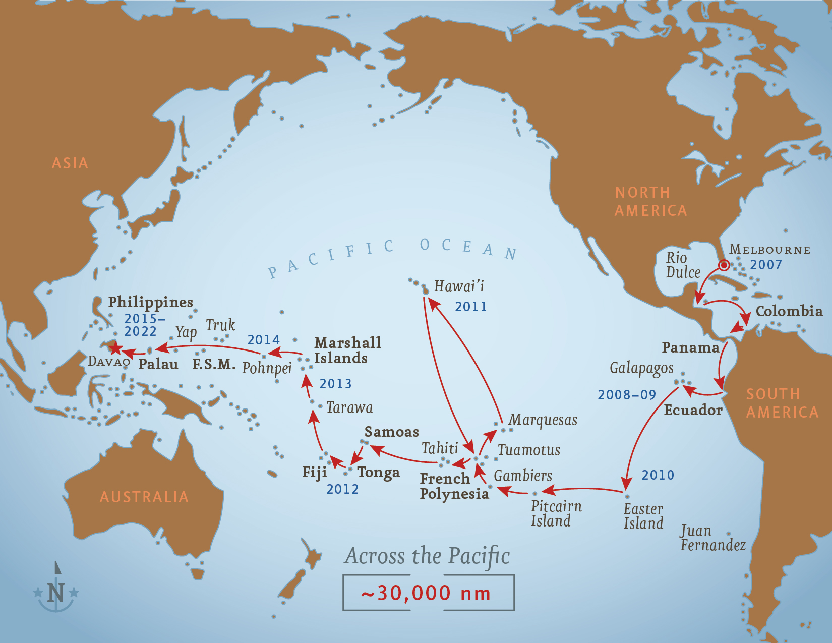 Our Route across the Pacific
