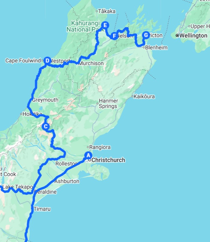 North Half of our South Island Journey