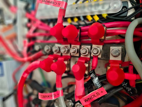 The Load Buss Bar with MRBF Fuses