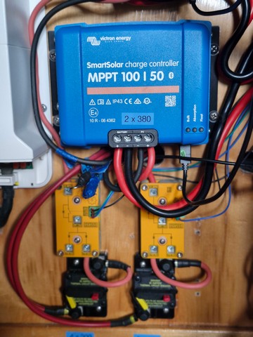 One of Two new Victron MPPT Solar Controllers